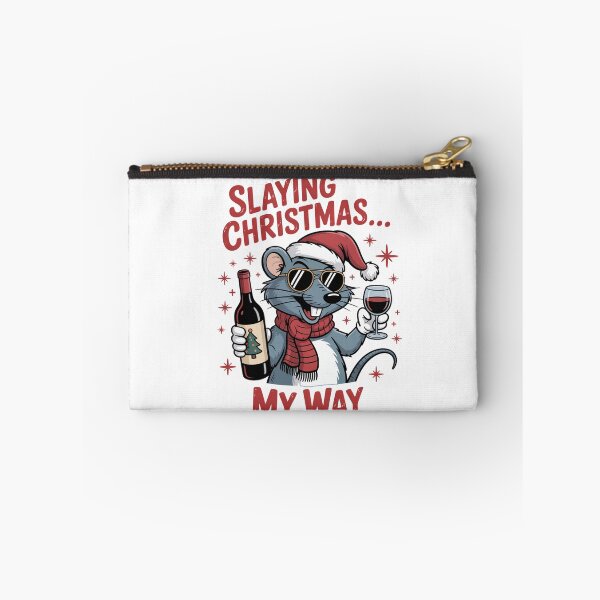Item preview, slaying Christmas Shrew  T-Shirt – Kawaii Holiday Mouse Design, Funny Winter Animal Tee, Cute Xmas Gift Idea for Kids & Adults designed and sold by kaka8888.