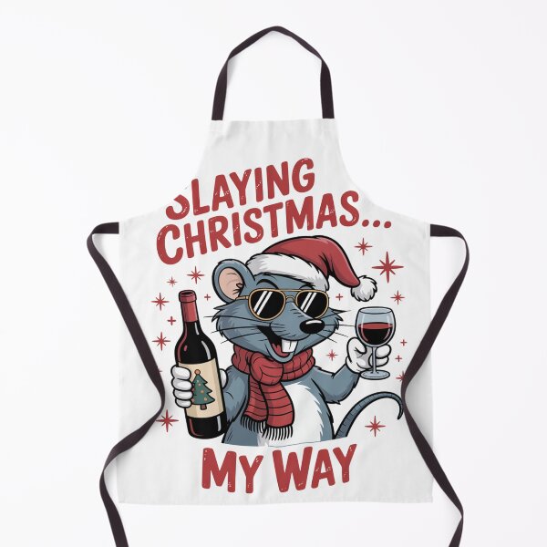 Item preview, slaying Christmas Shrew T-Shirt – Kawaii Holiday Mouse Design, Funny Winter Animal Tee, Cute Xmas Gift Idea for Kids & Adults designed and sold by kaka8888.