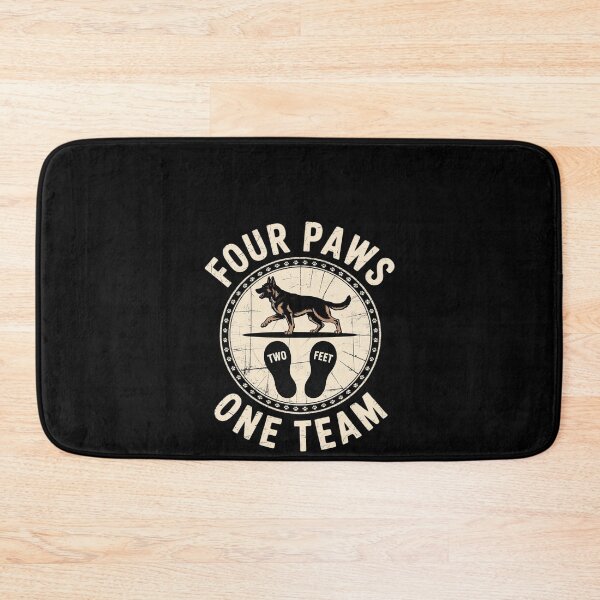 Item preview, Four Paws Two Feet One Team Dog Distressed designed and sold by RustsyMin.