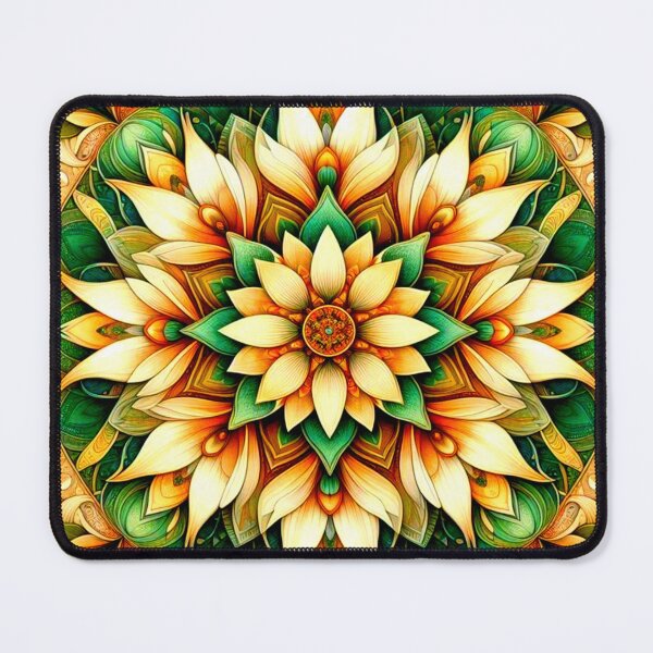 Item preview, Renaissance art bohemian print forest green Mandala designed and sold by Zoop78gads.