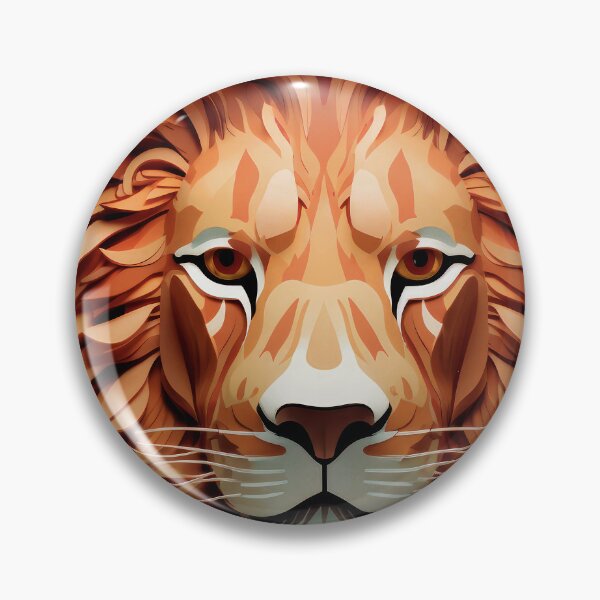 Item preview, Dramatic Lion Face With Exotic Mane Design Art  designed and sold by DEC02.