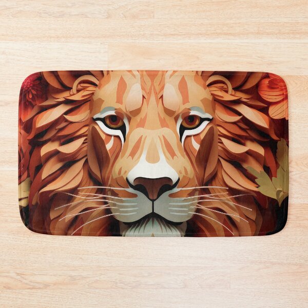 Item preview, Dramatic Lion Face With Exotic Mane Design Art  designed and sold by DEC02.