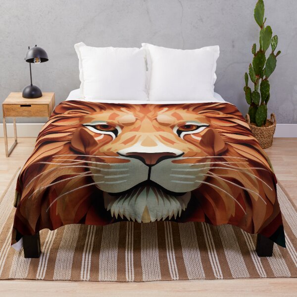 Item preview, Dramatic Lion Face With Exotic Mane Design Art  designed and sold by DEC02.