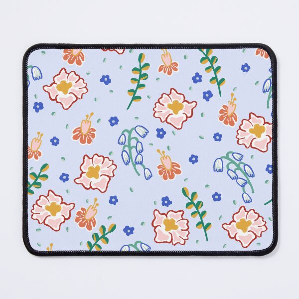 Item preview, Playful Flowers on Periwinkle designed and sold by Jane Max Design.