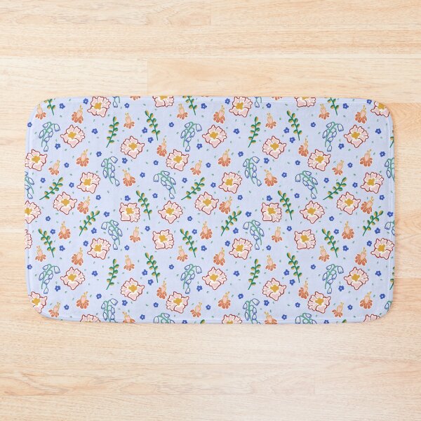 Item preview, Playful Flowers on Periwinkle designed and sold by Jane Max Design.