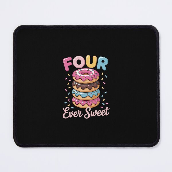 Item preview, Four Ever Sweet 4th Birthday Girl Donut Lover Kids Toddlers designed and sold by RustsyMin.