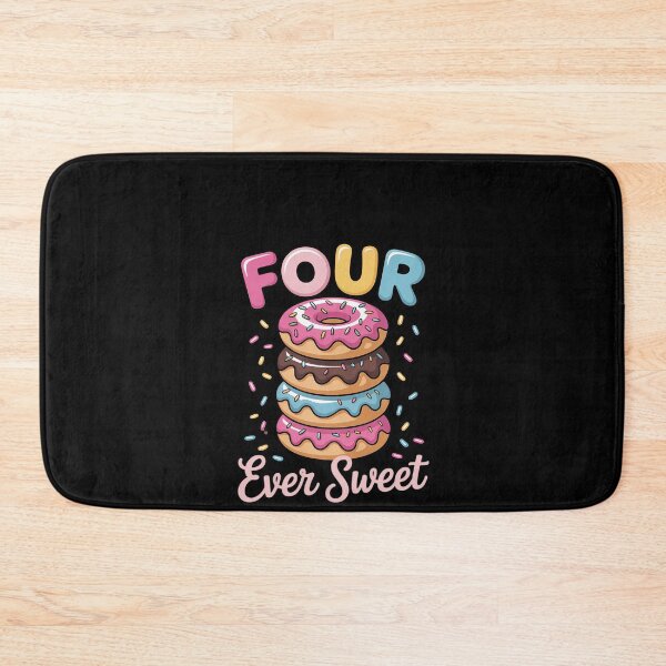 Item preview, Four Ever Sweet 4th Birthday Girl Donut Lover Kids Toddlers designed and sold by RustsyMin.
