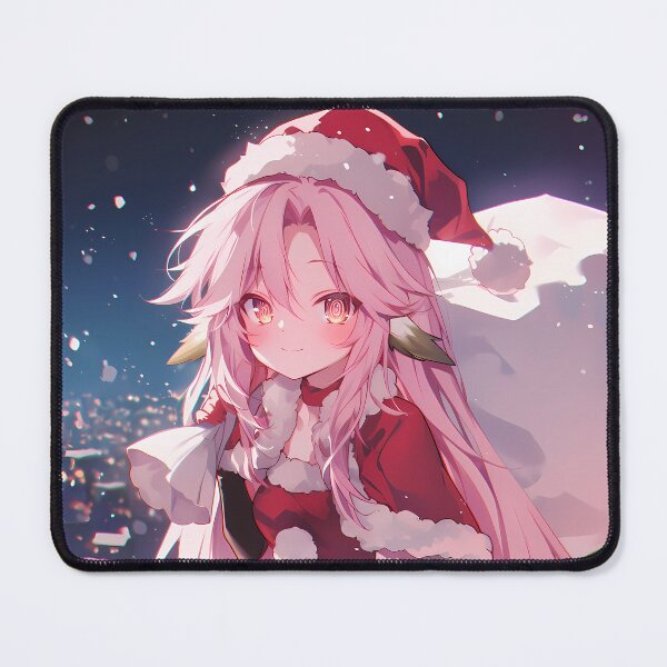 Item preview, Jibril Christmas Radiance No Game No Life Anime Girl Santa Claus Winter Night designed and sold by CarlosBender.
