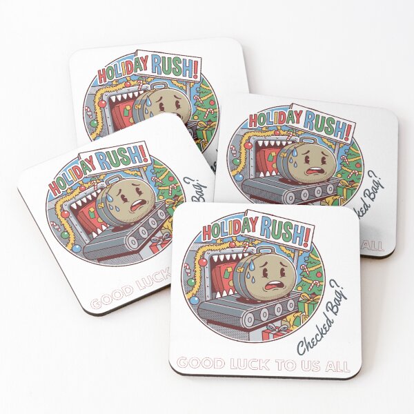 Item preview, Holiday Travel Chaos – Checked Bag: Good Luck to Us All 1 designed and sold by PIXelayDesigns.