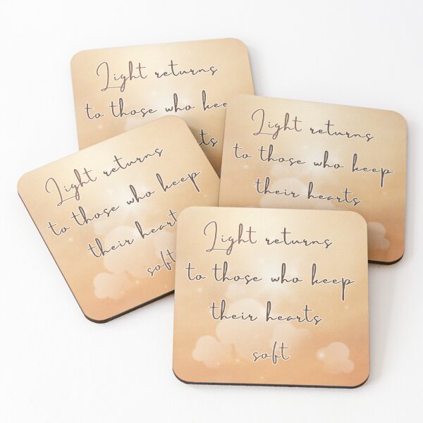 Item preview, Light Returns to Soft Hearts – Warm Gentle Inspirational Quote Art designed and sold by BlessedStudio31.