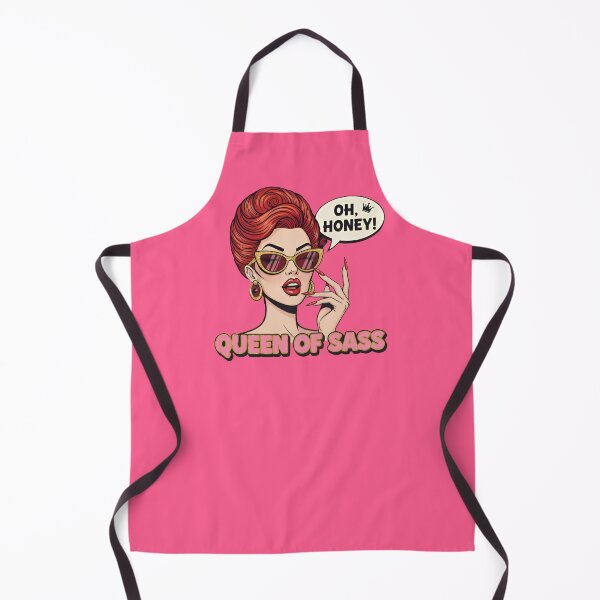 Item preview, Queen of Sass Retro Pop Art Sassy Vintage Glam Girl designed and sold by Mad Mama Designs.