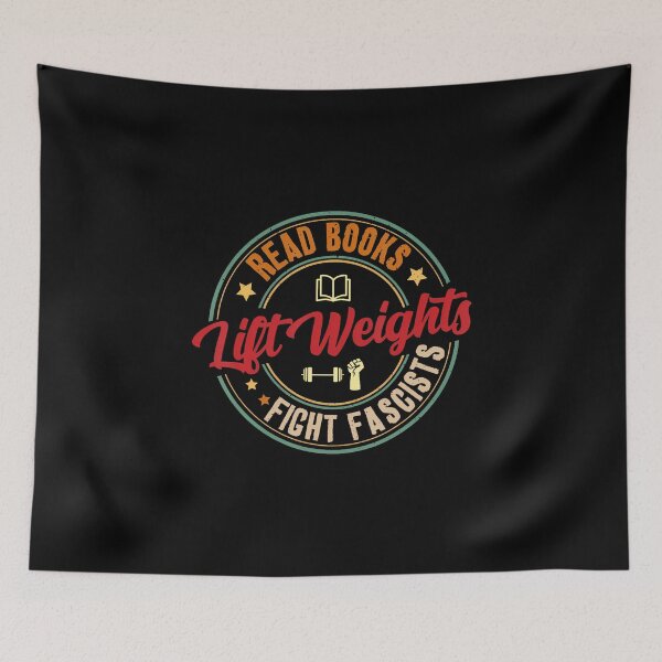 Item preview, Read Books Lift Weights Fight Fascists Reading Lover Bookish designed and sold by KellyJudith.