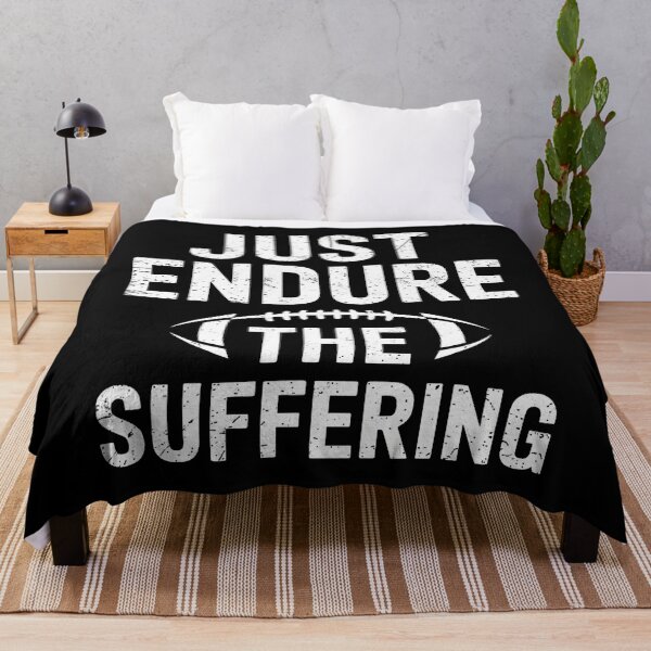 Item preview, Just Endure The Suffering Football Player Game Day Joke Tee designed and sold by BarbaraLillie.