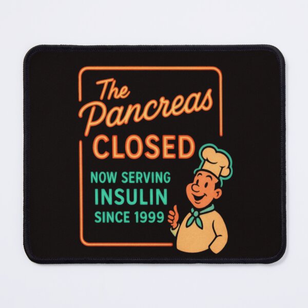 Item preview, Retro Pancreas-Out-of-Order Diabetes Humor designed and sold by DiabetesPrints.