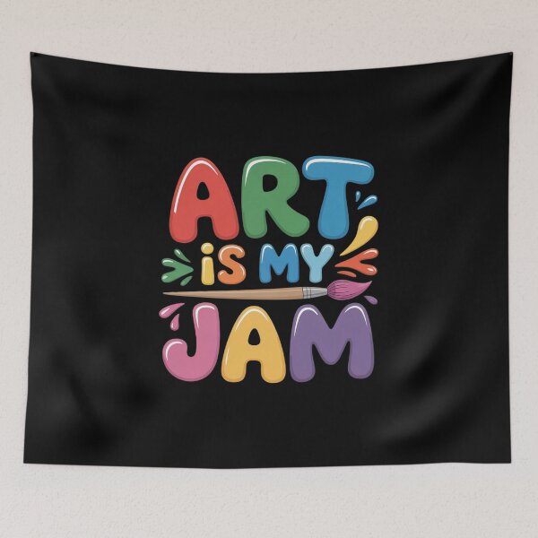 Item preview, Art is My Jam Creative School Teacher Classroom Pun designed and sold by velltoons.