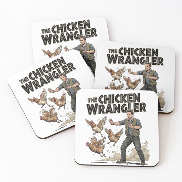 Item preview, The Chicken Wrangler - Jurrasic Bawk (funny chicken humor) designed and sold by guitarchalk.