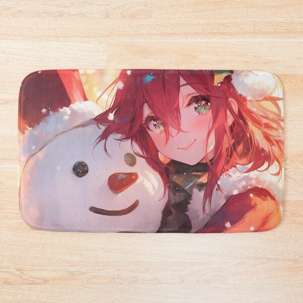 Item preview, Popola Devola Christmas Snow Man NieR Automata Winter Festive Peaceful Night designed and sold by CarlosBender.