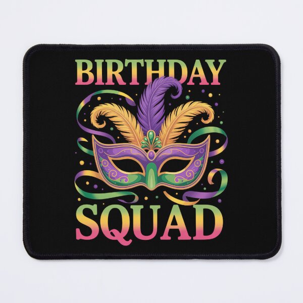 Item preview, Birthday Squad Mask Masquerade Festival Parade Mardi Gras designed and sold by CruelShadesSt.