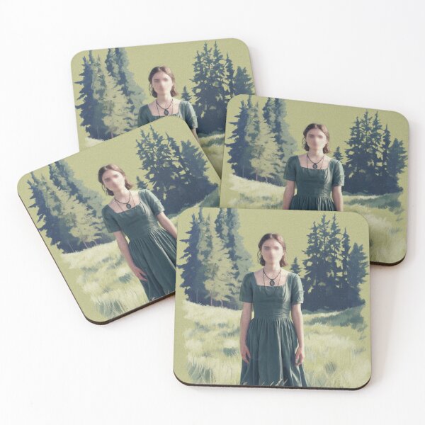 Item preview, Young Woman in Green Dress designed and sold by Kwandry.