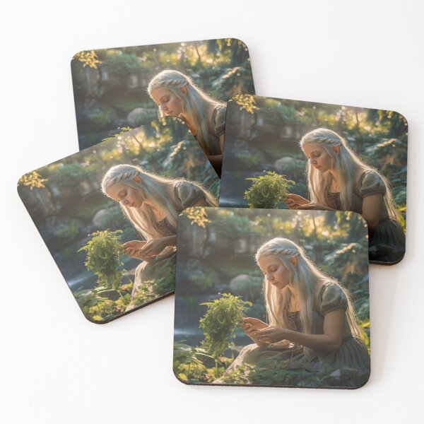 Item preview, Wild Forest Elf Witch and the Secret Garden of Healing Herbs designed and sold by BlareBlare.