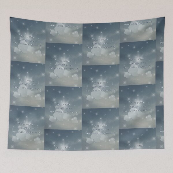 Item preview, Your Peace Is Worth More – Calm Boundary & Self-Worth Quote Art designed and sold by BlessedStudio31.