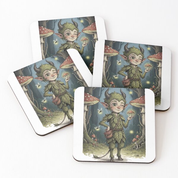 Item preview, Little Forest Guardian - Satyr Druid Character Art designed and sold by robotART-OG.
