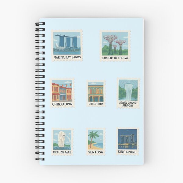 Item preview, Singapore Travel stamps  designed and sold by ouatisworld.