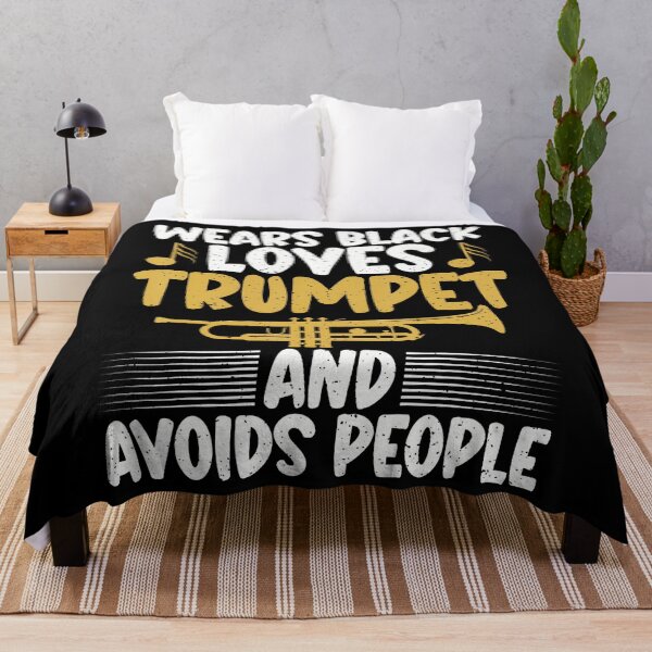 Item preview, Wears Black Loves Trumpet And Avoids People Trumpet designed and sold by AlanaKaren.
