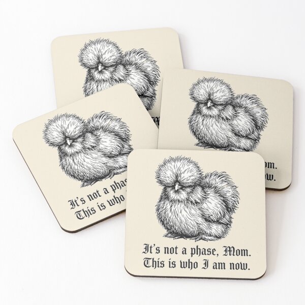 Item preview, Silkie Chicken Emo Humor - This is who I am now. designed and sold by guitarchalk.