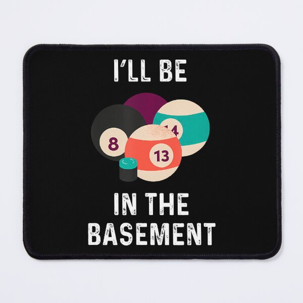 Item preview, I'Ll Be In The Basement Billiards Pool Balls designed and sold by VivanLaurel.