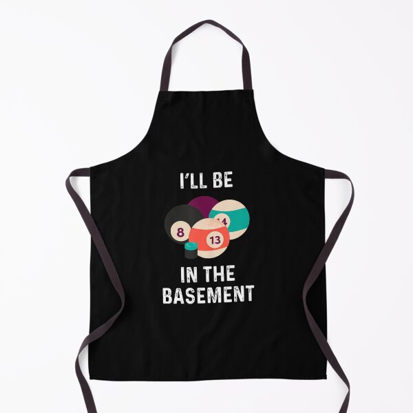 Item preview, I'Ll Be In The Basement Billiards Pool Balls designed and sold by VivanLaurel.