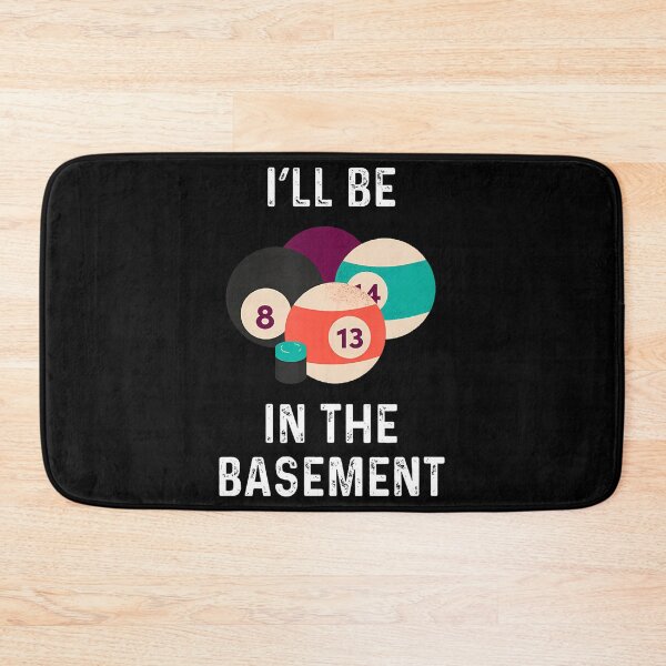 Item preview, I'Ll Be In The Basement Billiards Pool Balls designed and sold by VivanLaurel.