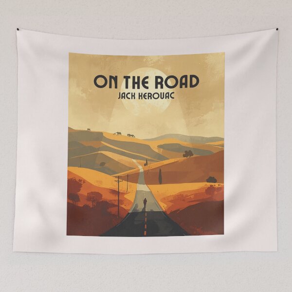 Item preview, 'On the Road' novel poster designed and sold by Filologica.