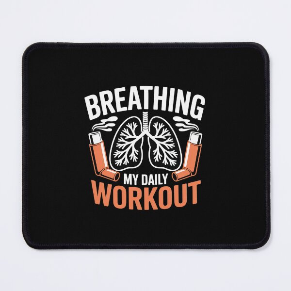 Item preview, Asthma Asthmatic Breathing My Daily Workout designed and sold by velltoons.