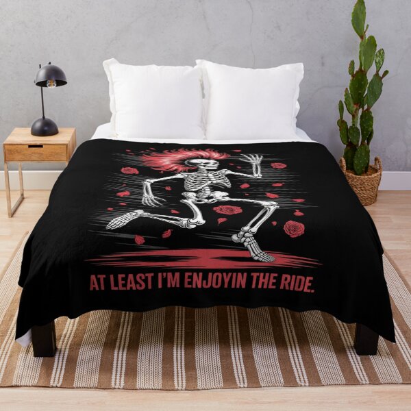 Item preview, at Least I'm Enjoying' The Ride Funny Skeleton designed and sold by velltoons.