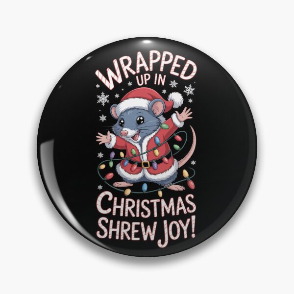 Item preview, wrapped up in Christmas Shrew  T-Shirt – Kawaii Holiday Mouse Design, Funny Winter Animal Tee, Cute Xmas Gift Idea for Kids & Adults designed and sold by kaka8888.
