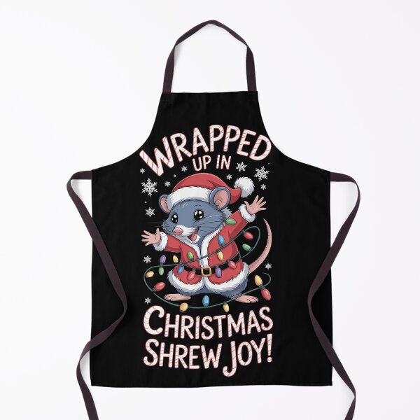Item preview, wrapped up in Christmas Shrew T-Shirt – Kawaii Holiday Mouse Design, Funny Winter Animal Tee, Cute Xmas Gift Idea for Kids & Adults designed and sold by kaka8888.