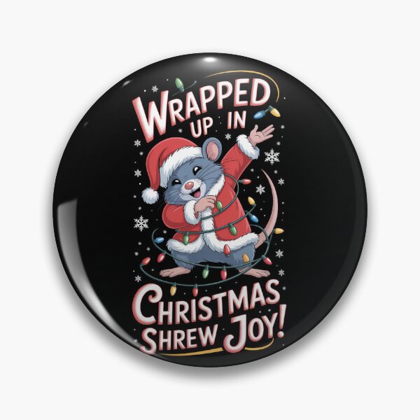 Item preview, wrapped up in Christmas Shrew  T-Shirt – Kawaii Holiday Mouse Design, Funny Winter Animal Tee, Cute Xmas Gift Idea for Kids & Adults designed and sold by kaka8888.