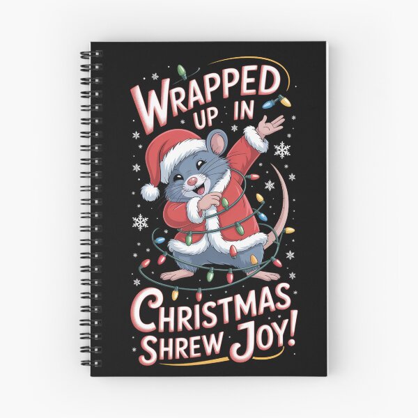 Item preview, wrapped up in Christmas Shrew  T-Shirt – Kawaii Holiday Mouse Design, Funny Winter Animal Tee, Cute Xmas Gift Idea for Kids & Adults designed and sold by kaka8888.