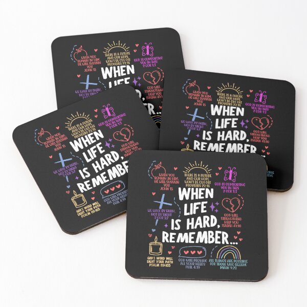 Item preview, When Life Is Hard Remember Bible Jesus Christian Faith designed and sold by AdellGretchen.