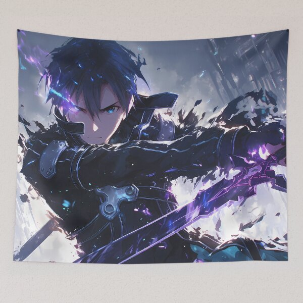 Item preview, Kirito Sword Art Online Anime Dark Blade Hero Battle Energy designed and sold by CarlosBender.