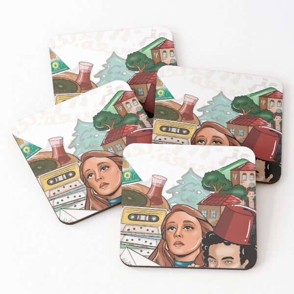 Item preview, Lebanese Nostalgic Art – Tarboosh, Vintage Icons Collage designed and sold by BlebneneArt.