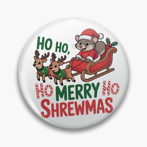 Item preview, ho ho ho  Christmas Shrew  T-Shirt – Kawaii Holiday Mouse Design, Funny Winter Animal Tee, Cute Xmas Gift Idea for Kids & Adults designed and sold by kaka8888.