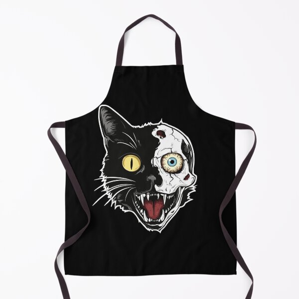 Item preview, Half Skull Cat designed and sold by deathanarchy.