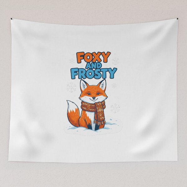 Item preview, FOXY AND FROSTY Cute Winter Fox designed and sold by Quillway.