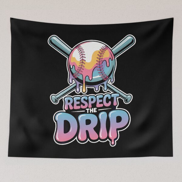 Item preview, Respect The Drip Baseball Fans Casual Streetwear designed and sold by AlanaKaren.