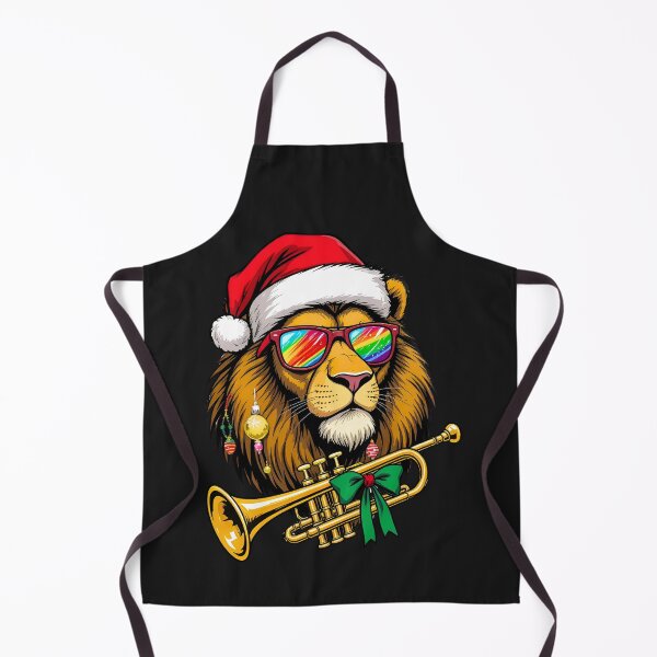 Item preview, Christmas Lion Trumpeter | Holiday Brass King designed and sold by ColorSplash123.