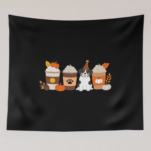 Item preview, Aussie Coffee Pumpkin Spice Dog Lovers Fall Thanksgiving designed and sold by FndPardaL.