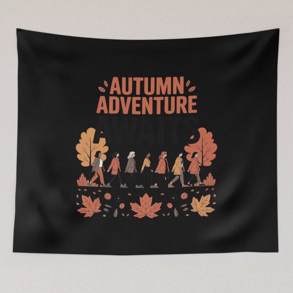 Item preview, Autumn Adventure Fall Thanksgiving Camping Camper Hiker designed and sold by FndPardaL.