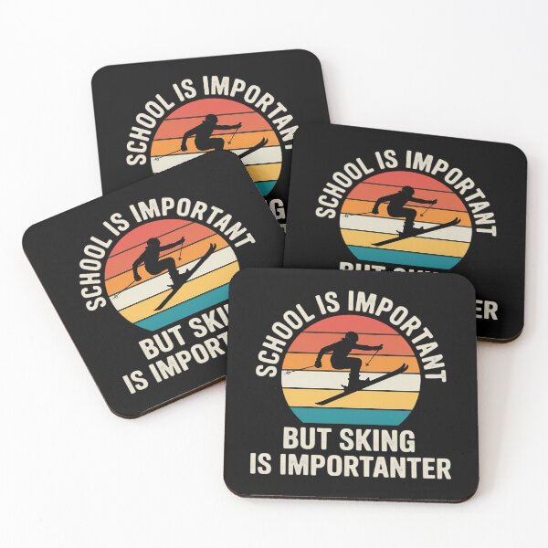 Item preview, School Is Important But Skiing Is Importanter Ski Funny designed and sold by AsteriskDatBArt.